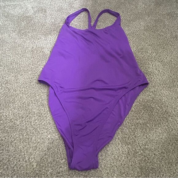 Andie Marina One Piece Swimsuit Violet Purple FLAWS - Picture 2 of 9